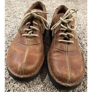 Clarks Active Air Mens Size 9M Brown Leather Split Toe Lace Up Oxford Shoes